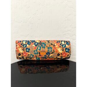 LUG Floral Pill Organizer Travel Medicine Case Fold Over Zip Pouch